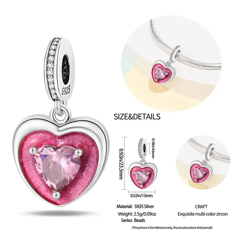 925 Sterling Silver Flying Bird & Butterfly Safety Chain Charm Beads for Original 3mm Bracelet – DIY Jewelry Gift