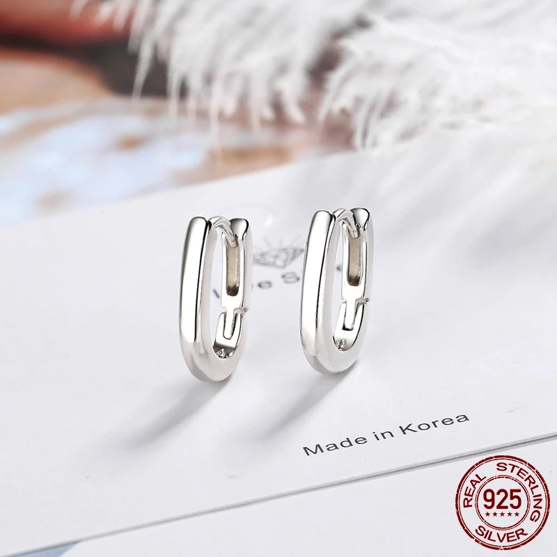 925 Sterling Silver Clear CZ Heart Geometric Hoop Earrings – Women’s Wedding & Engagement Fine Jewelry Gift