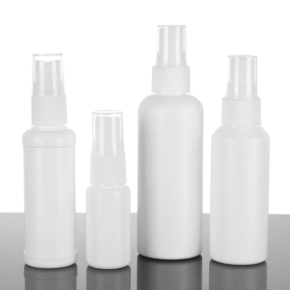 20/50/60/100ml Refillable White Plastic Spray Bottles – Travel Atomizer Containers | Empty Perfume Flask with Fine Mist Small Sprayer