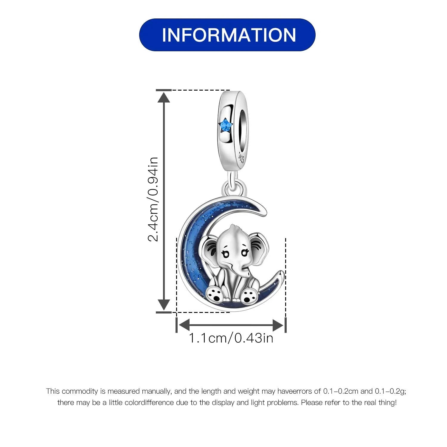 925 Sterling Silver Cute Raccoon Charm Bead | Animal Bracelet Decoration DIY Jewelry Birthday Gift