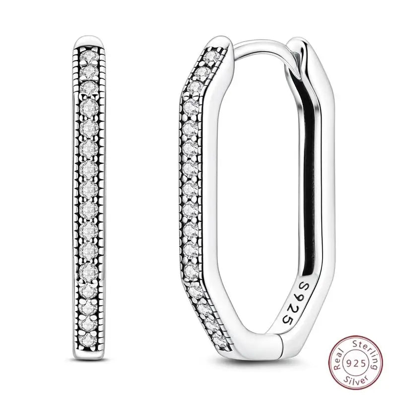 New Original 925 Sterling Silver Sweetheart Bow & Crab Ocean Earrings | Donut Zircon Round Design Women’s Fine Jewelry