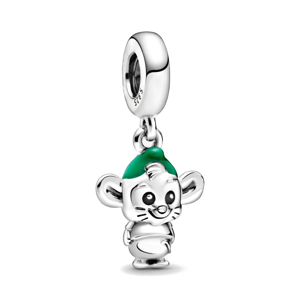 Miniso Disney 925 Silver Tiger & Lion Winnie The Pooh Charm Bead | Fit Original Bracelets & Necklaces DIY Women’s Jewelry