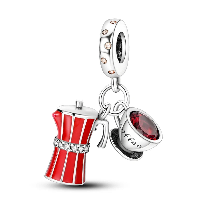 New 925 Sterling Silver Red Series Charm Bead | Original Pendant for Bracelets & Necklaces DIY Jewelry Gift for Women