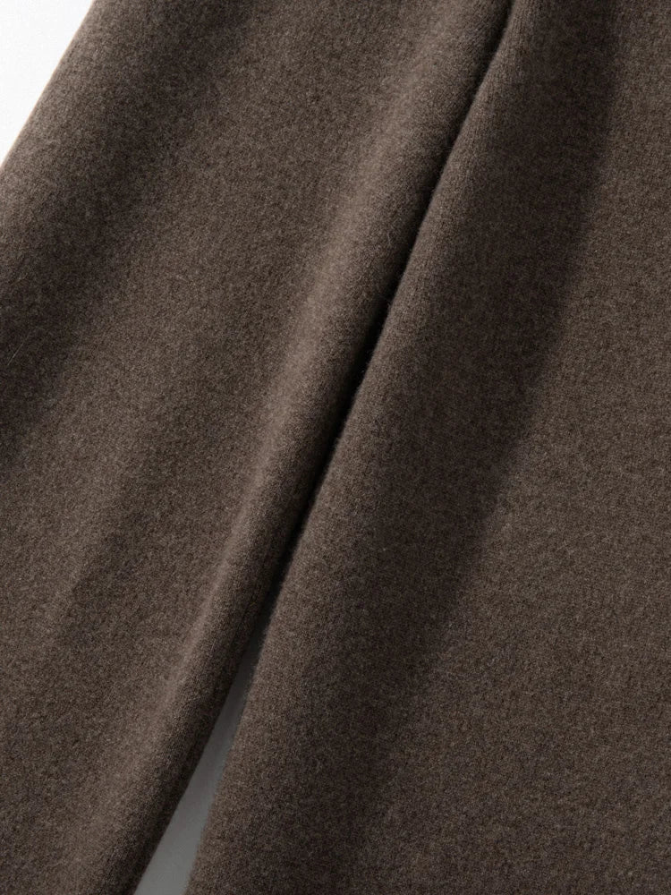 100% Cashmere High Waist Wide Leg Pants | Winter Warm Solid Trousers | Casual Korean Women’s Pants