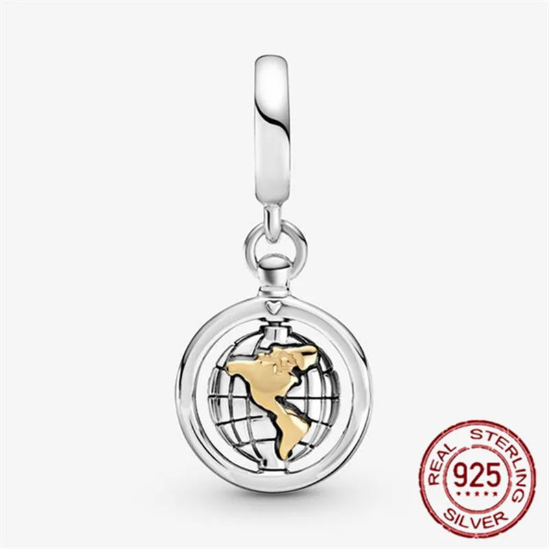 925 Sterling Silver Angel Wings & Swan of Love Heart Charms – Fit Pandora Bracelet DIY Women’s Jewelry Gift