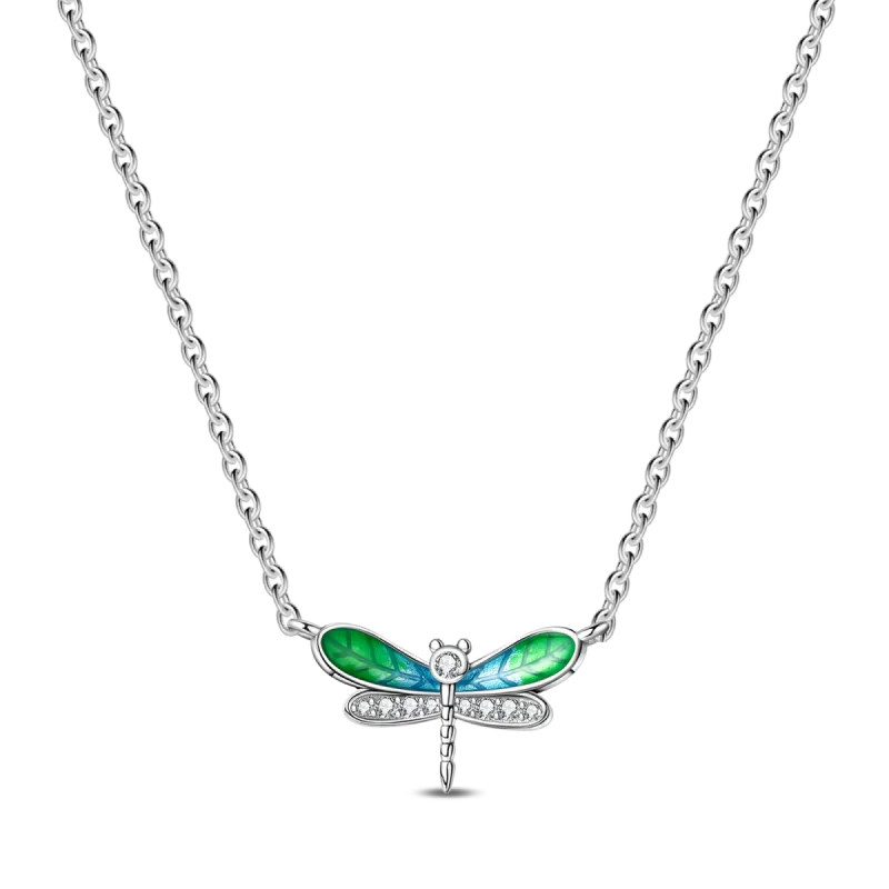 2025 New 925 Sterling Silver Heart & Butterfly Zircon Necklace | Women’s Simple Elegant Jewelry Gift for Anniversary & Birthday
