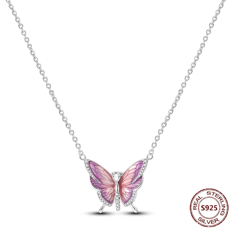 Heart to Heart Necklace 925 Sterling Silver Love Pendant Chain for Women – Wedding & Engagement Fine Jewelry