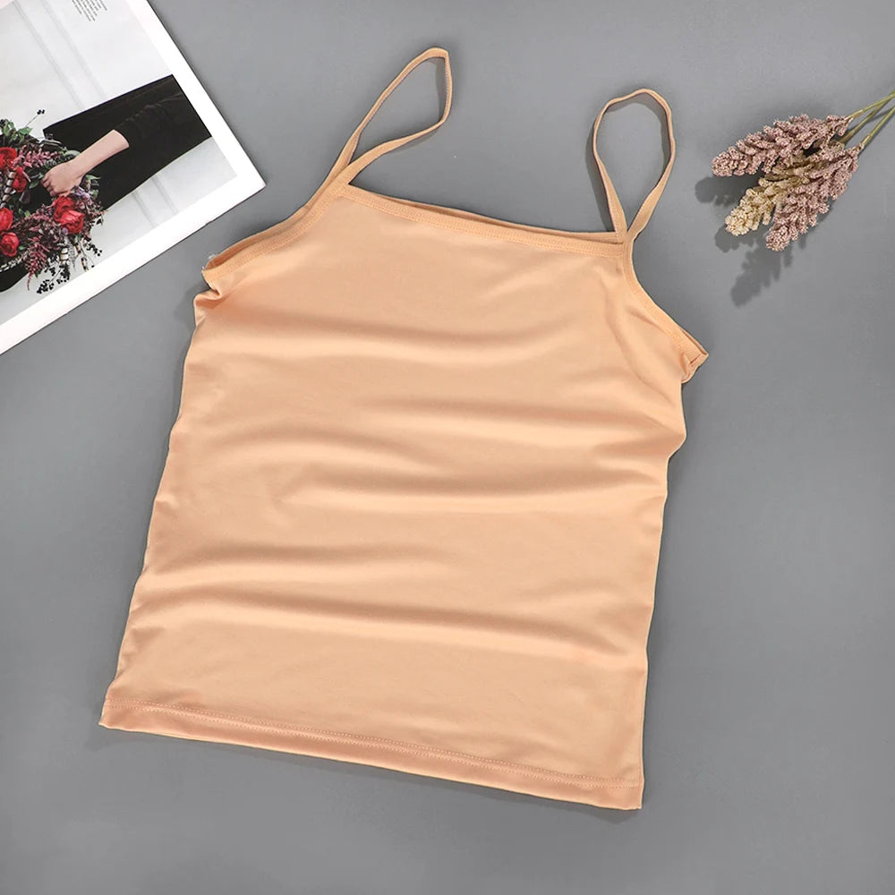 Summer Sexy Black Camisole | Women’s Sleeveless Tank Top Fitness Vest
