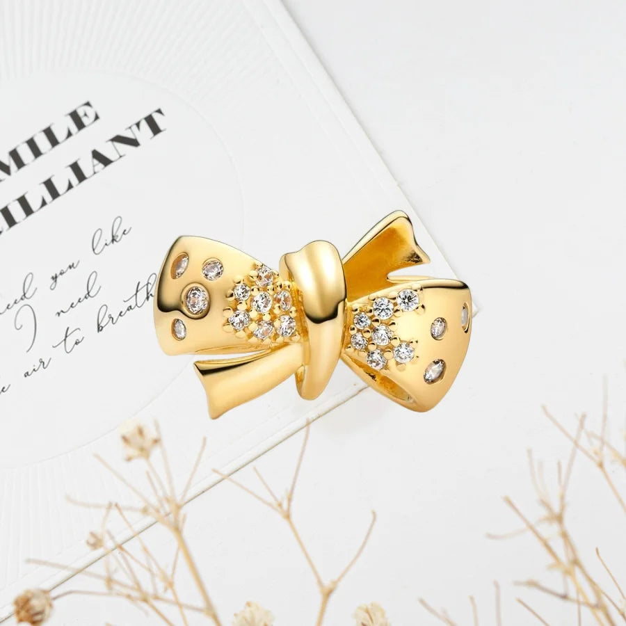 Hot Sale Gold Plated Heart & Chinese Dragon Charm Beads | Fashion Jewelry for Original Silver Bracelets