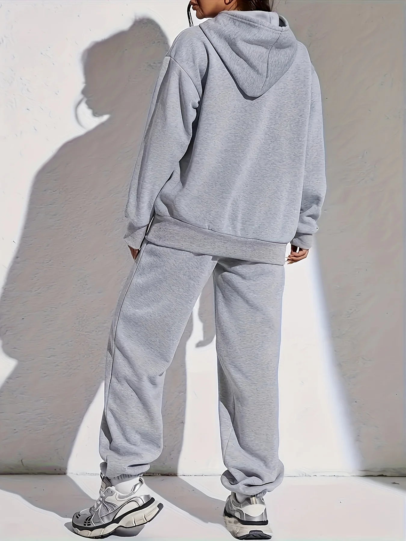 Women’s Hip Hop Streetwear Hoodie & Sweatpant Set | Oversized Casual Printed Sweatshirts | Autumn Fleece Clothing