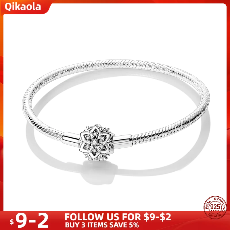 S925 Sterling Silver Snake Bone Chain Bracelet | Pandora Fit DIY Jewelry