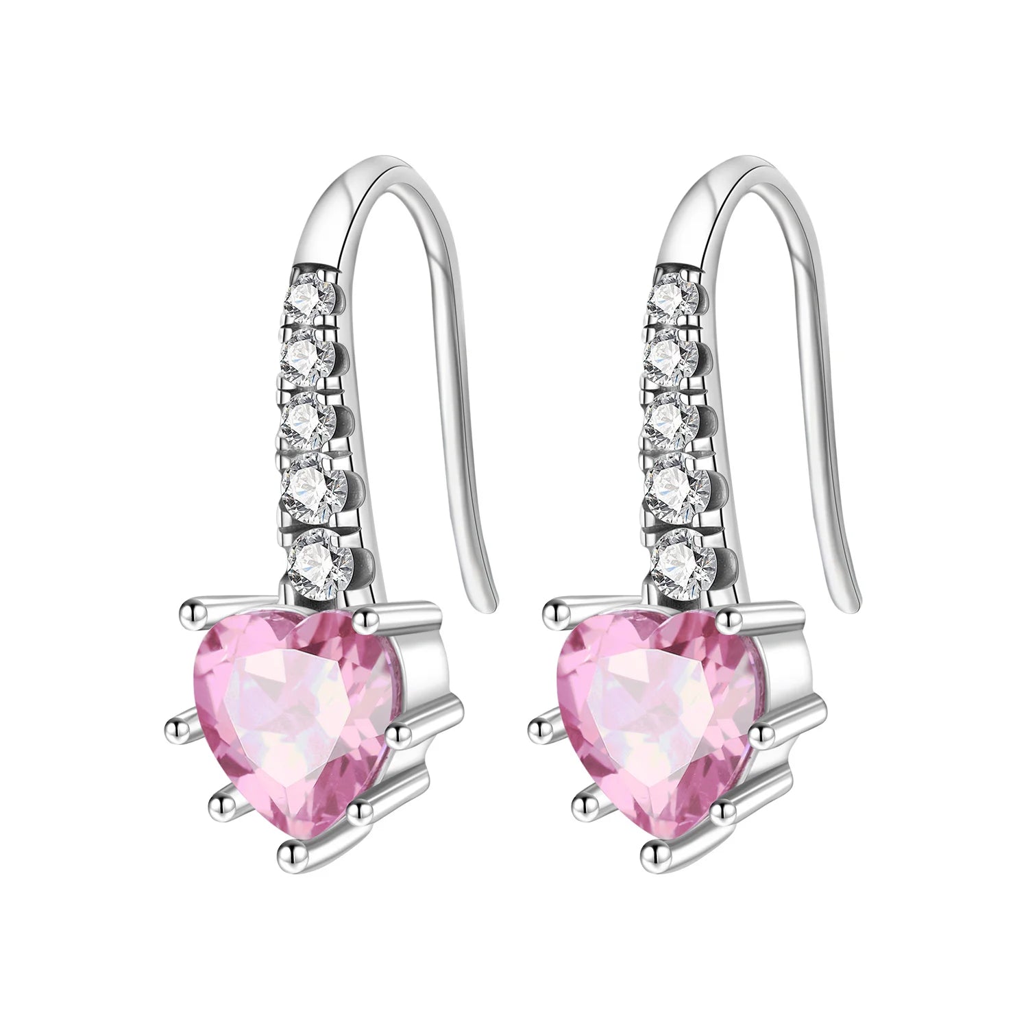 Orstarry 925 Sterling Silver Pink Sweet Bow Drop Earrings | Women’s Original Jewelry Party & Anniversary Gift