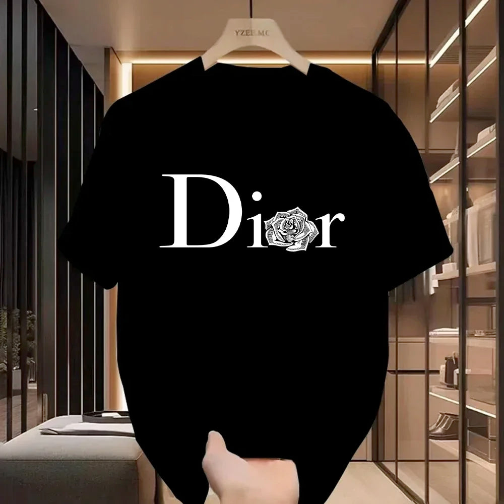 Women’s Casual Harajuku Y2K Designer Luxury T-Shirt | Vintage Trendy Pullover Tee for Ladies