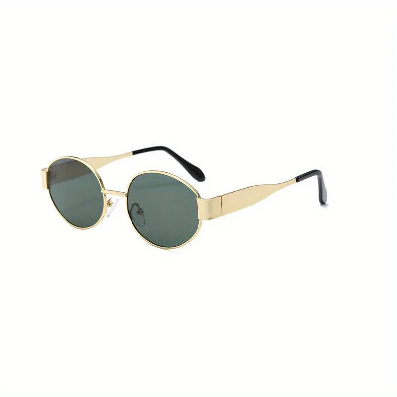 Oval Sunglasses for Women & Men – Trendy Metal Frame Sun Glasses | Classic Shades