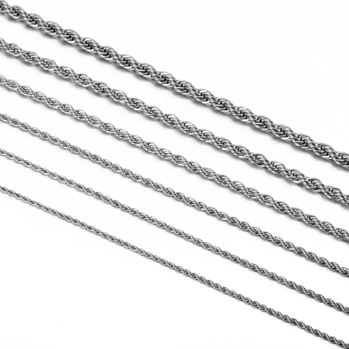 925 Sterling Silver Rope Chain Necklace/Bracelet for Men & Women – 2mm/3mm/4mm Fashion Jewelry
