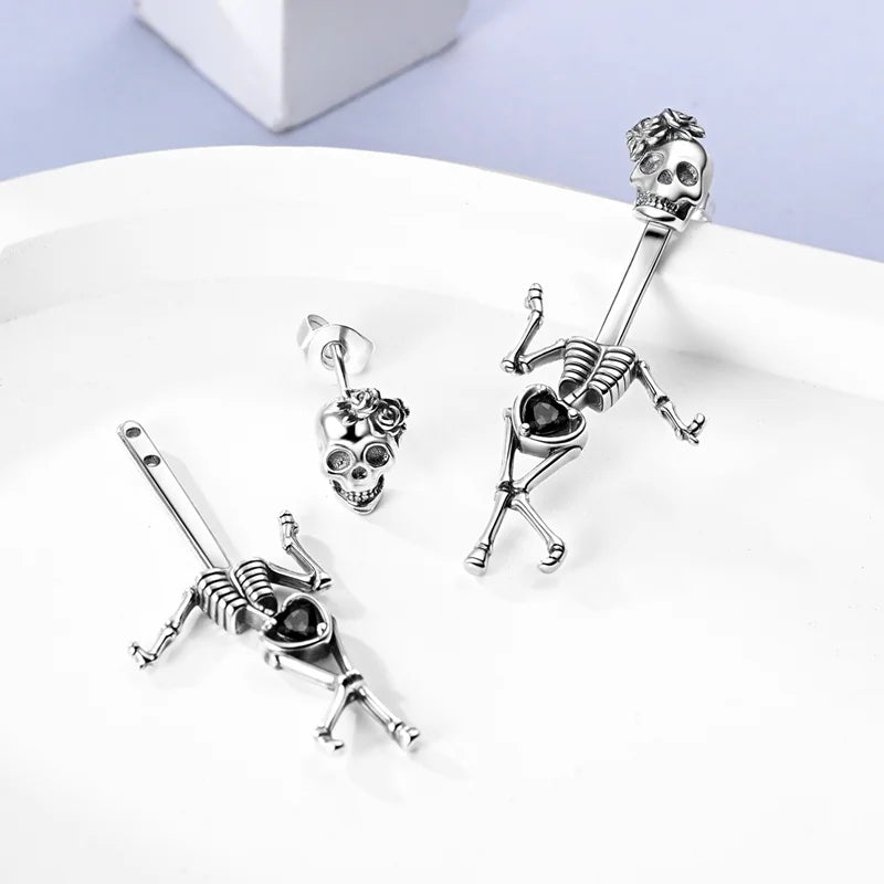 New Original 925 Sterling Silver Sweetheart Bow & Crab Ocean Earrings | Donut Zircon Round Design Women’s Fine Jewelry