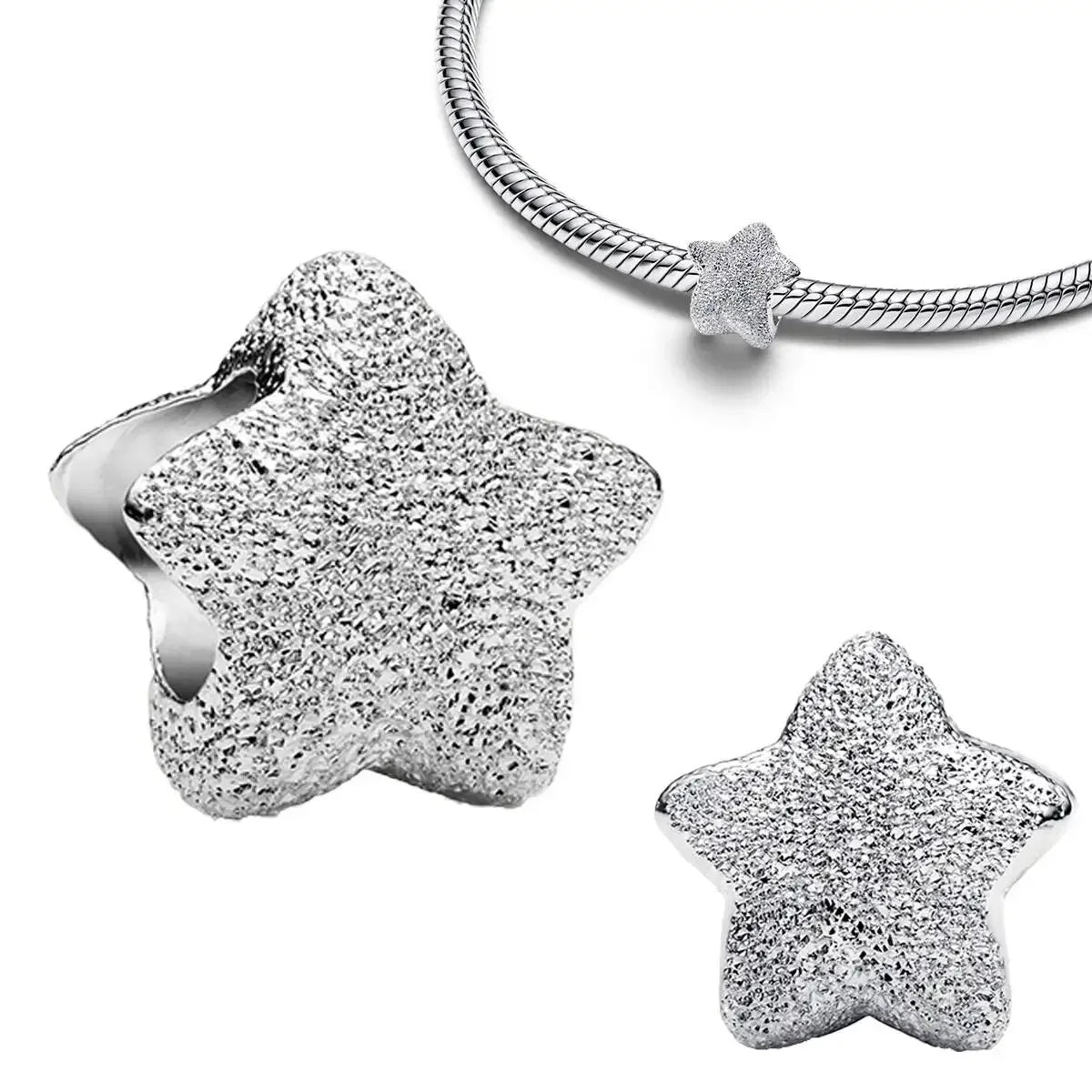 925 Sterling Silver Golden Charms – Horse, Lion & Castle Beads for Bracelets & Necklaces