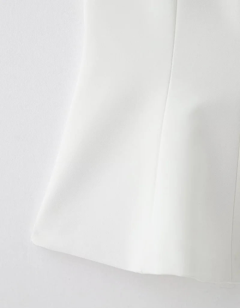 MUJER White & Black Sleeveless Tops | Women’s Off-Shoulder & Pleated Casual Tank 2025