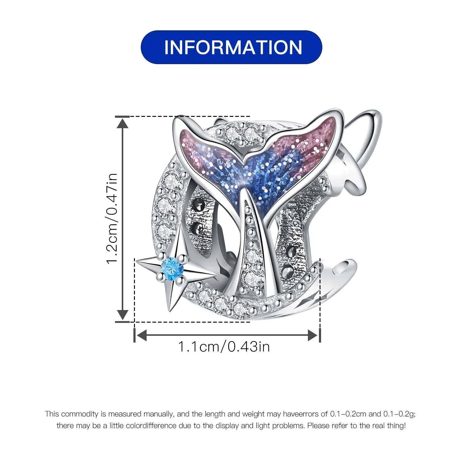 Orstarry 925 Sterling Silver Mermaid Cartoon Charm | Original Pendant Beads Fit Pandora Bracelet DIY Fine Jewelry Gift