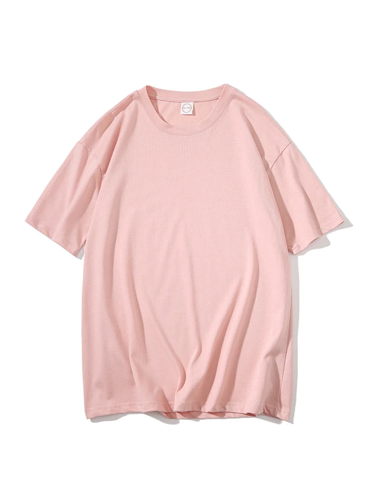 LEGIBLE 2025 Summer Women Short Sleeve T-Shirt – Loose Solid O-Neck Casual Tee 🌞👚