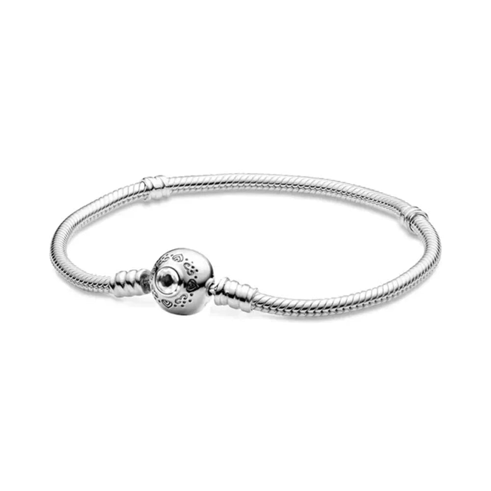 2025 925 Sterling Silver Heart Butterfly Snowflake Dream Catcher Bracelet | Luxurious Women's DIY Jewelry Gift