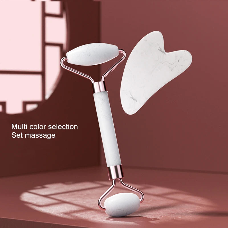 Resin Facial Roller for Face, Neck & Eyes – Massage & Scraping Tool for Beauty Skin Care