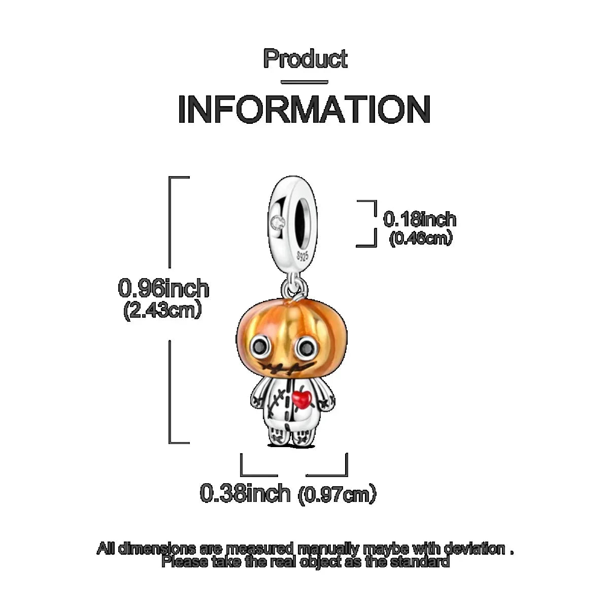 Original 925 Sterling Silver Halloween Charms | Pumpkin, Skull, Witch & Ghost Beads for Earrings, Pendants, Bracelets & Necklaces