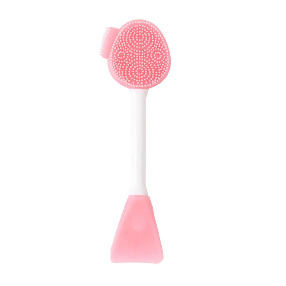 2-in-1 Facial Cleaning Silicone Brush & Mask Applicator – Skincare Spa Wash Tool