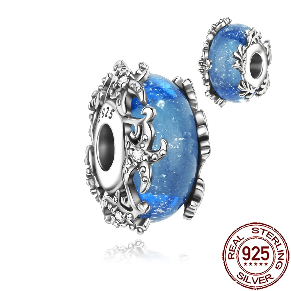 2025 New 925 Sterling Silver Colorful Murano Glass Beads | Fit Original Pandora Bracelet & Necklace DIY Jewelry