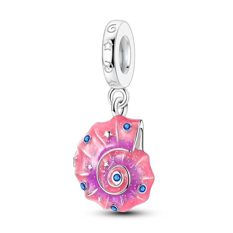 925 Sterling Silver Summer Ocean Collection Charms | Dangle Beads for Women Lover DIY Fine Jewelry Gift