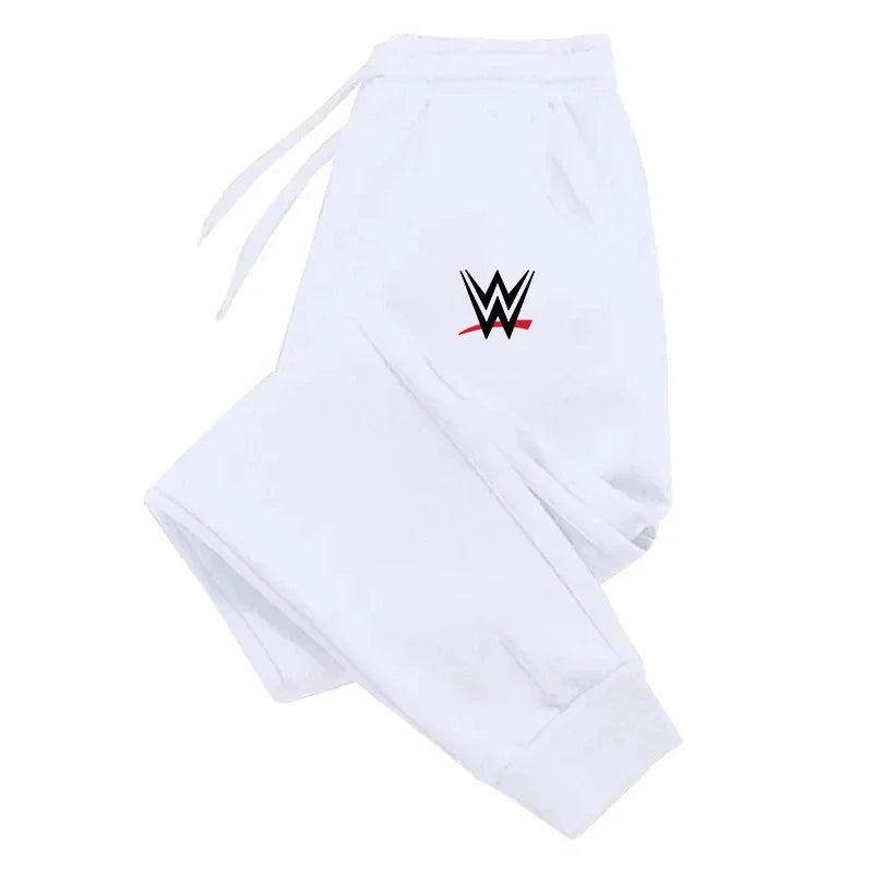 2025 Autumn Winter Men’s WWE Printed Jogging Pants – Sports Casual Drawstring Fitness Running Pants 🏋️‍♂️🔥