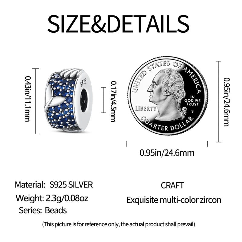 Orstarry 925 Sterling Silver Mermaid Cartoon Charm | Original Pendant Beads Fit Pandora Bracelet DIY Fine Jewelry Gift