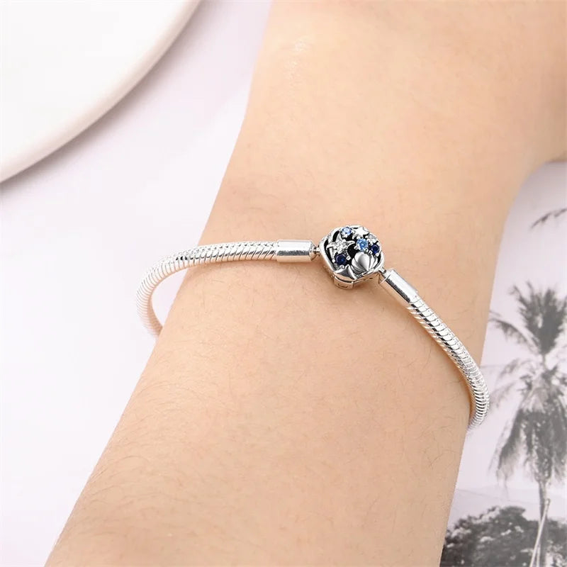S925 Sterling Silver Snake Bone Chain Bracelet | Pandora Fit DIY Jewelry