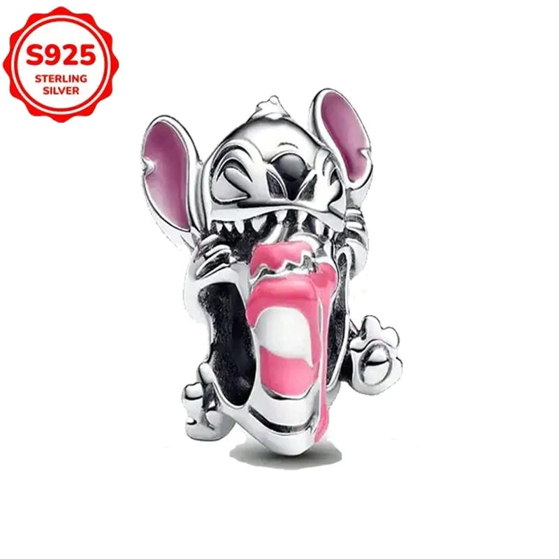 New Disney 925 Sterling Silver Cheshire Cat & Dumbo Charms – Original Bracelet Beads DIY Pendant Halloween Jewelry Gift