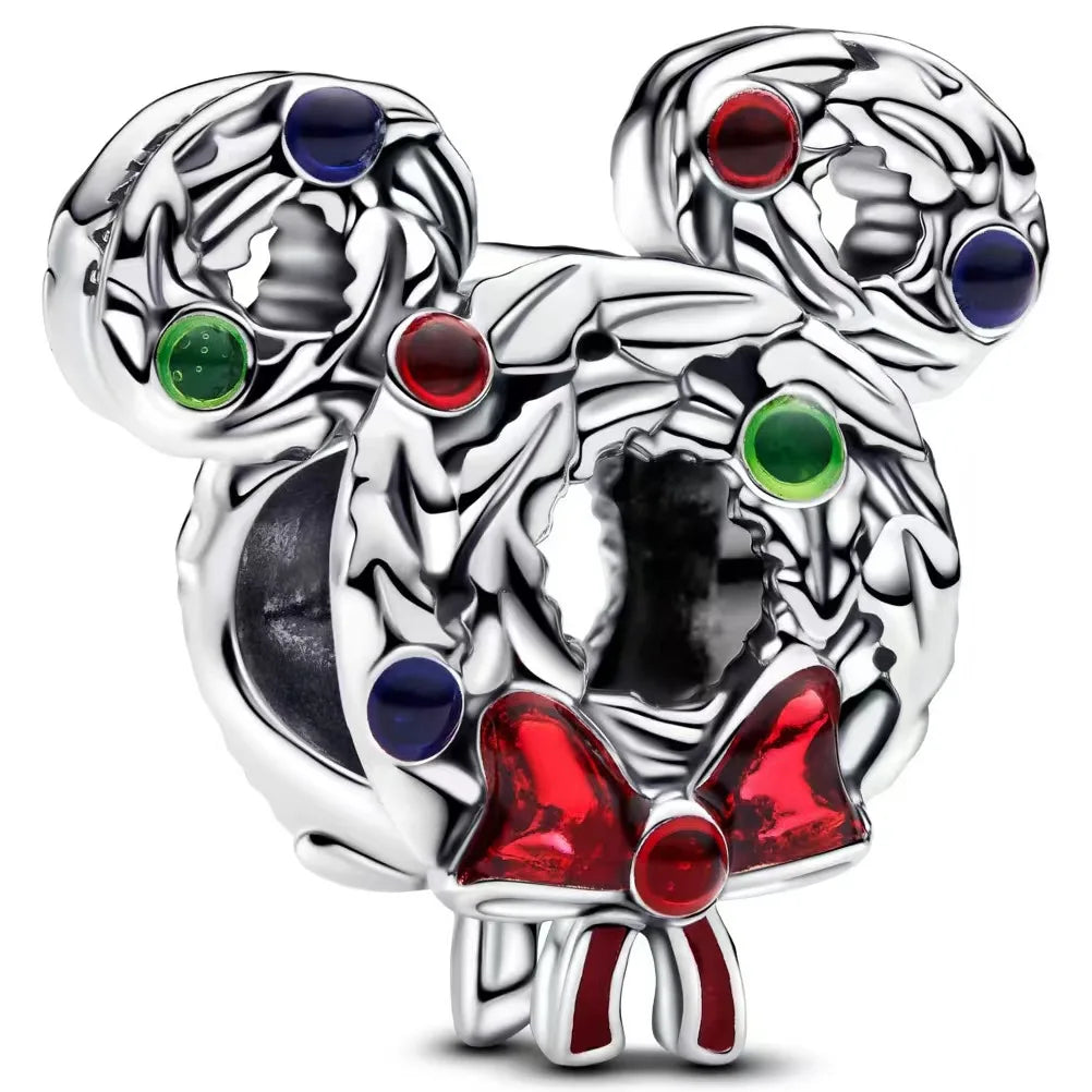 2025 100% 925 sterling silver pendant Disney Spider-Man beads Suitable for original DIY bracelet, women's fashion gift
