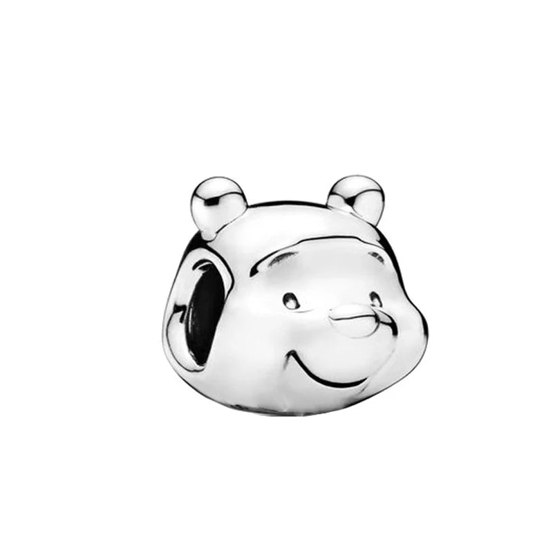 Miniso Disney 925 Sterling Silver Dumbo Mickey Stitch Dalmatians Charms | Fit Original Bracelet DIY Jewelry Accessories