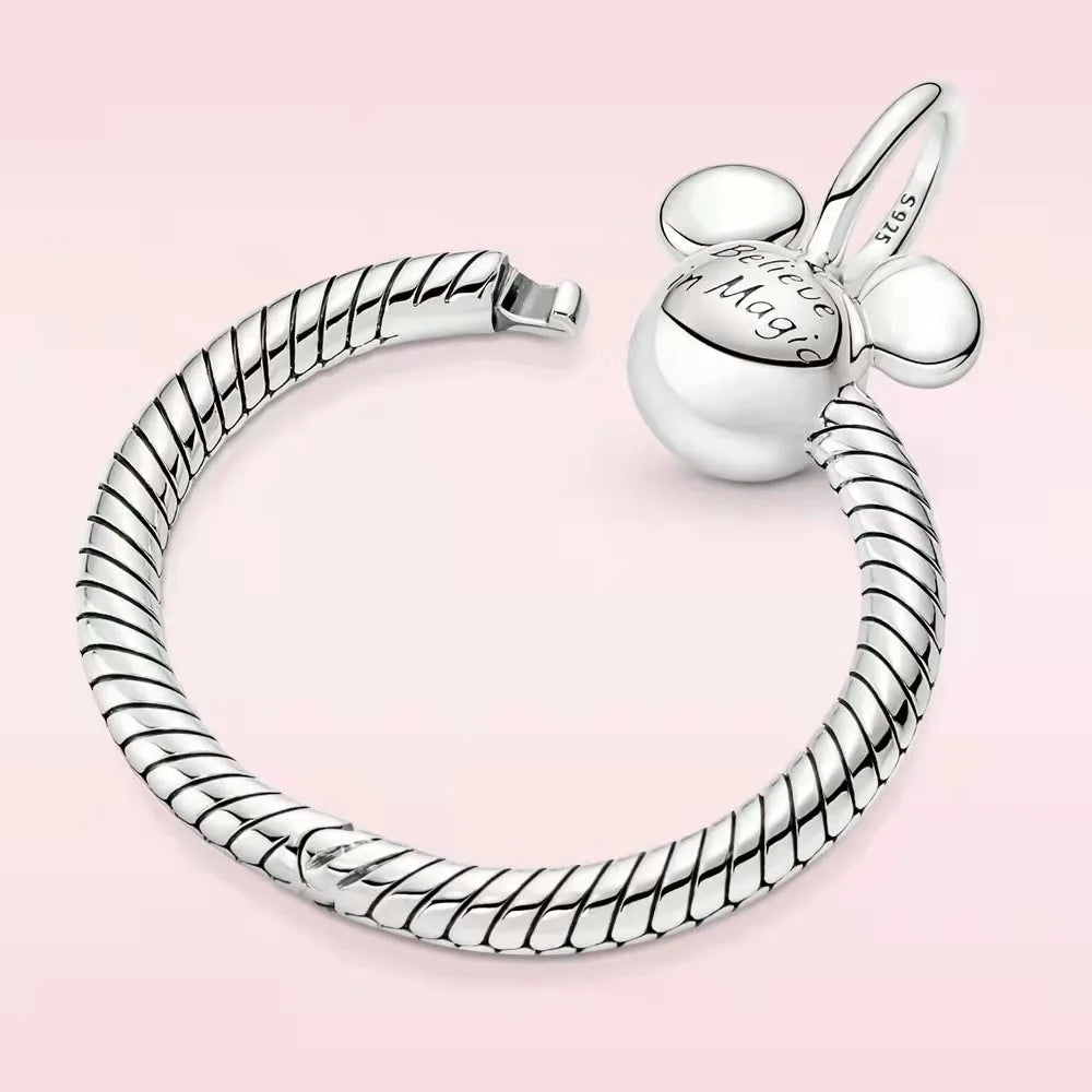 2025 S925 Sterling Silver Spider Man Crown Snake Bone Bracelet | Fit Original DIY Bracelets Fashion Jewelry Gift