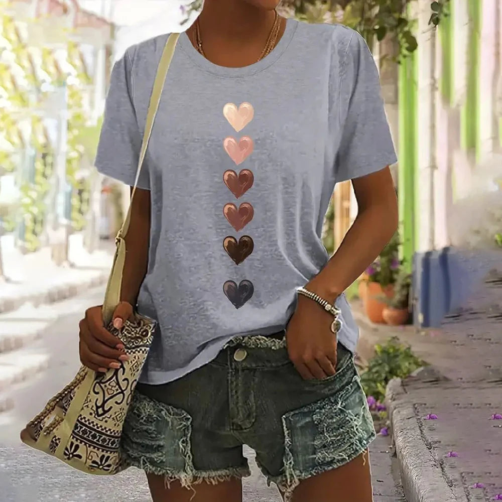 Summer Butterfly Dandelion 3D Print T-Shirt Women – Y2K Streetwear Casual O-Neck Short Sleeve Tee