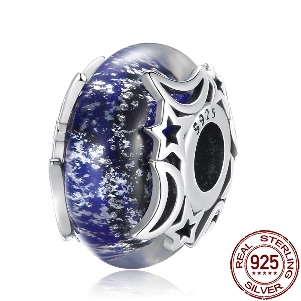 2025 New 925 Sterling Silver Colorful Murano Glass Beads | Fit Original Pandora Bracelet & Necklace DIY Jewelry