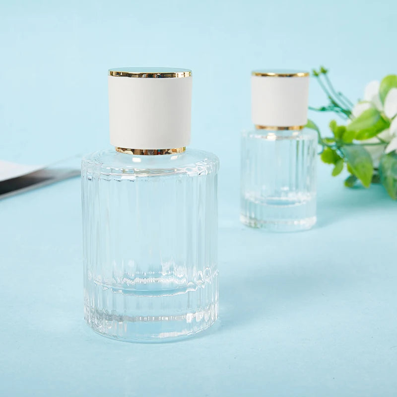 30/50ML Perfume Glass Spray Bottle – Portable Clear Refillable Cosmetic Atomizer | High-Capacity Empty Bottle