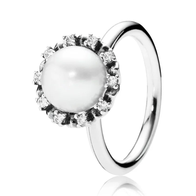 925 Sterling Silver Knotted Heart Crystal Ring | Symbol of Love Wedding & Party Jewelry for Women