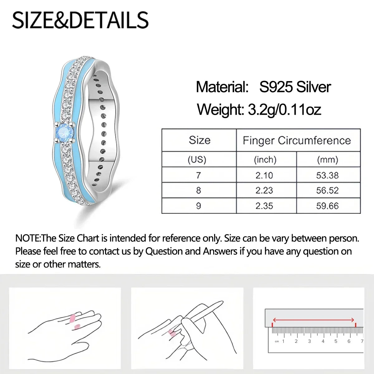 925 Sterling Silver Double Heart, Bow & Starfish Crown Rings | Women’s Moon Ring Fine Jewelry Wedding & Valentine Gift