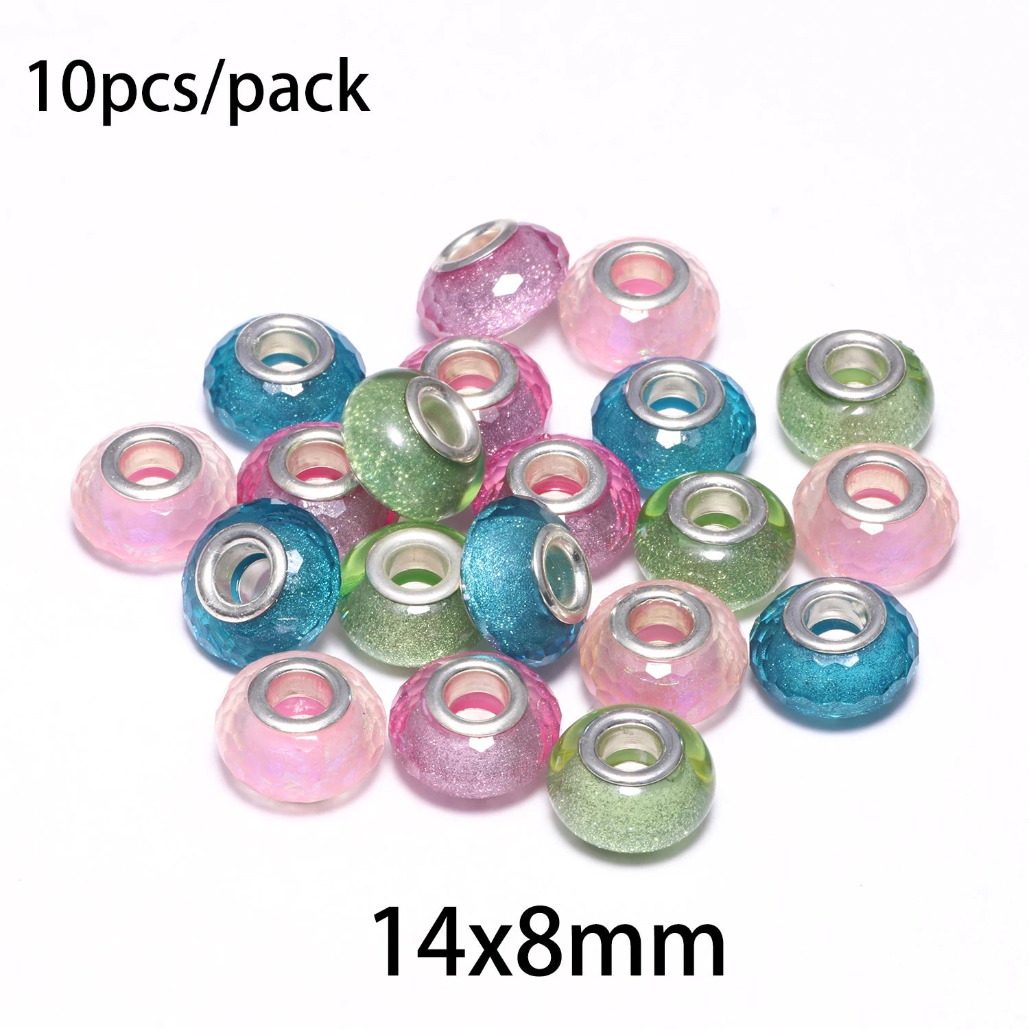 Silicone Spacer Stopper Clip Beads | Murano Crystal Charms | Fit Original Pandora Bracelet & Necklace | DIY Jewelry Making