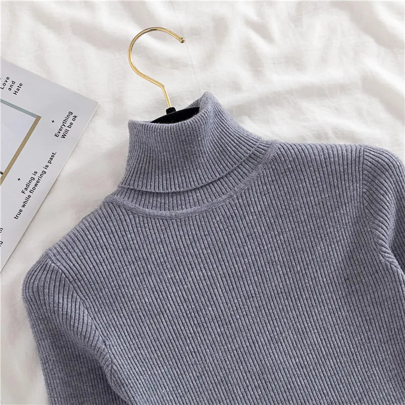 Heliar Women’s Fall Turtleneck Sweater – Soft Knitted Cashmere Pullover, Basic Warm Jumper for Autumn Winter 2024