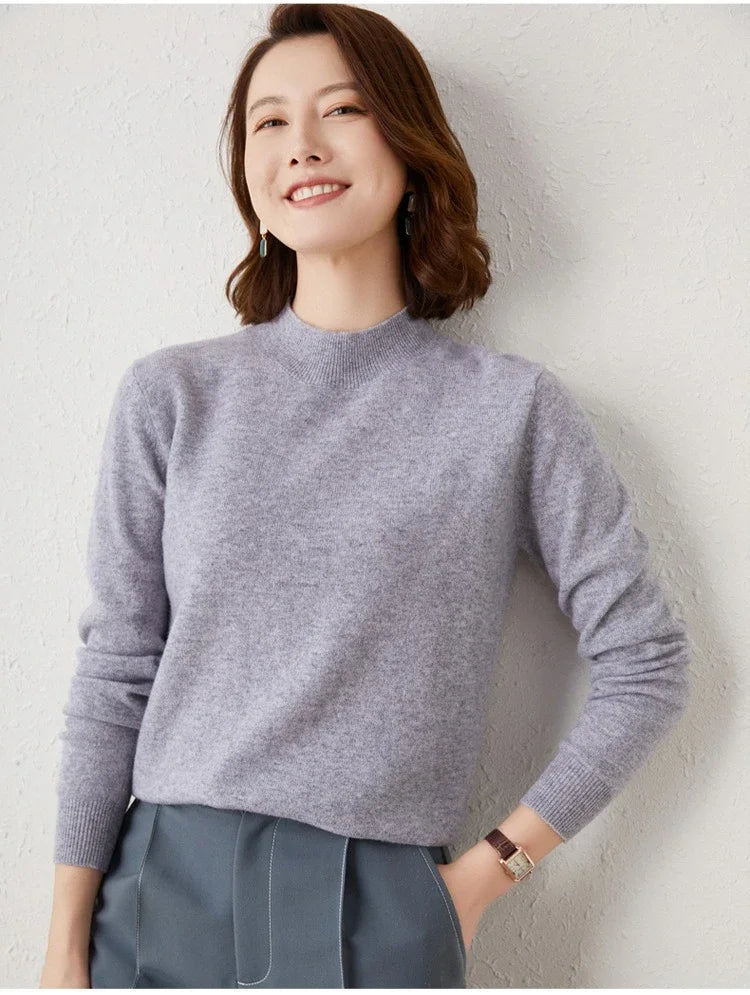 2025 Thick Warm Turtleneck Sweater for Women | Loose Fit Knitted Pullover | Autumn Winter Solid Color Jumper