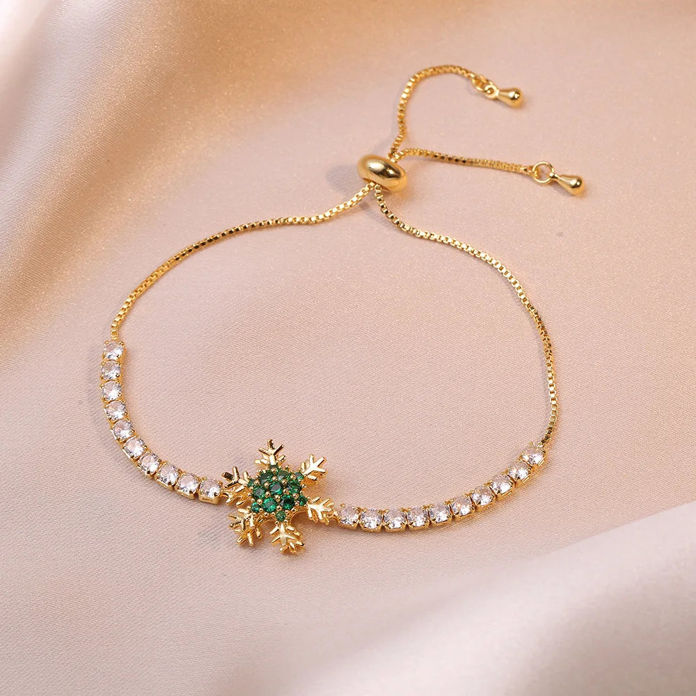 Multicolor Heart Charm Bracelet 💖 Titanium Steel Rhinestone Jewelry