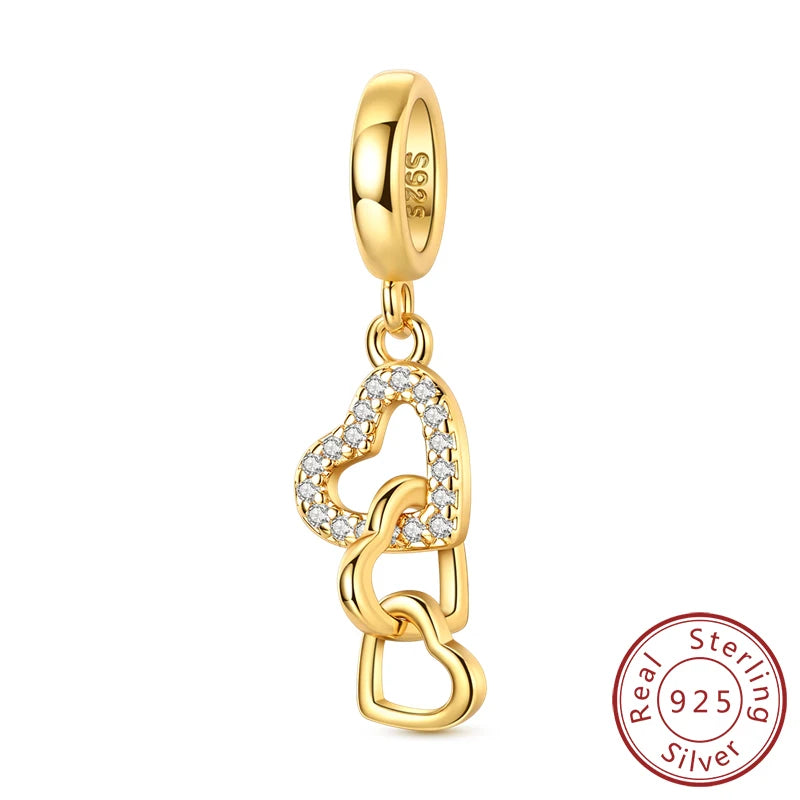 New 925 Sterling Silver Animal & Symbol Charms Beads – Capybara, Firefly, Puppy, Cat, Horseshoe Pendants Fit Bracelets & Bangles