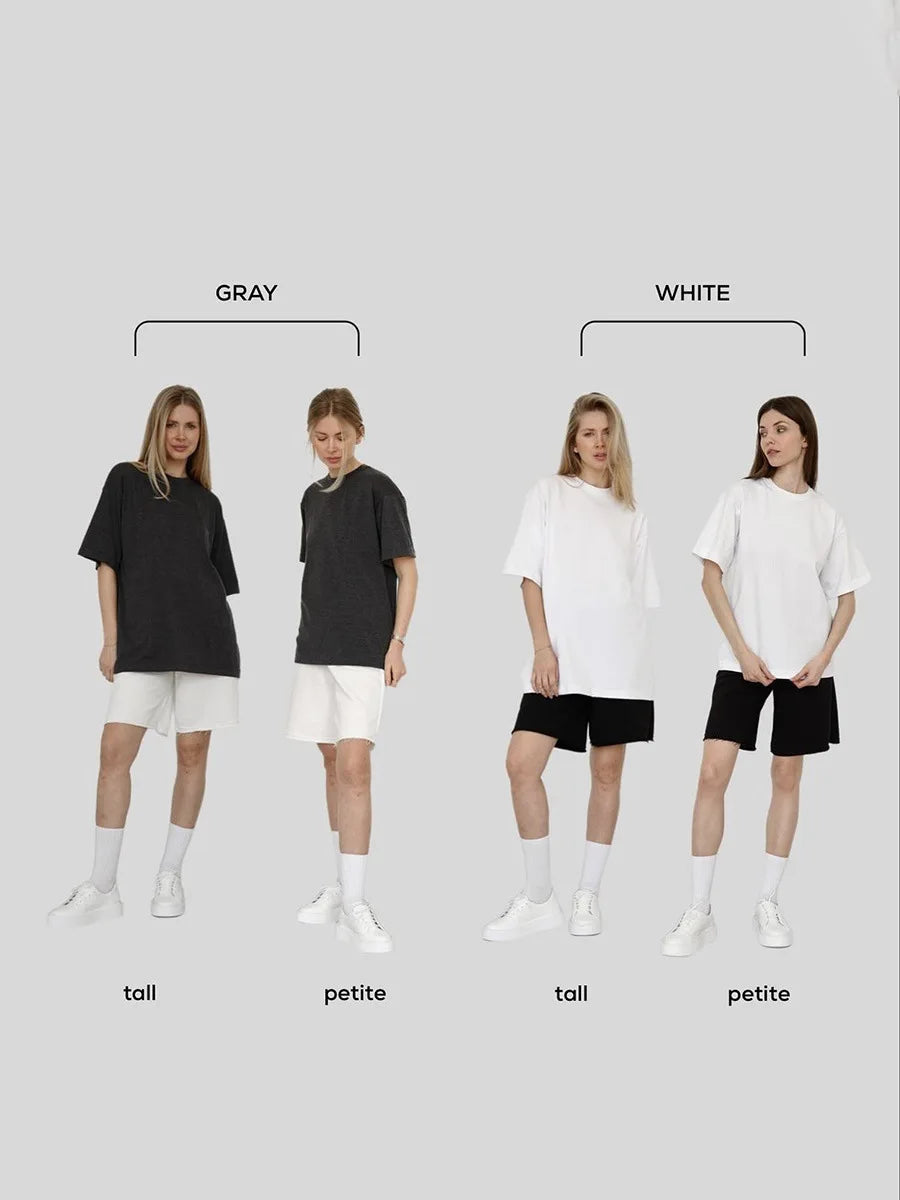 Botvotee 21 Colors Oversized Basic T-Shirts for Women | 100% Cotton Casual Summer Tops | Solid Color Loose Fit Tees