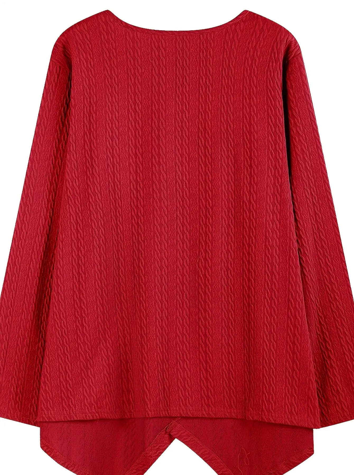 Plus Size Women’s Knitted Casual T-Shirt – Loose Fit Round Neck Short Sleeve Top 👚✨