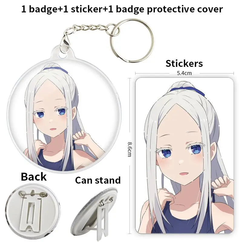 Re:Zero Anime Character Soft Button Badge – Fashion Tinplate Brooch Pin Trinket for Bags & Clothes